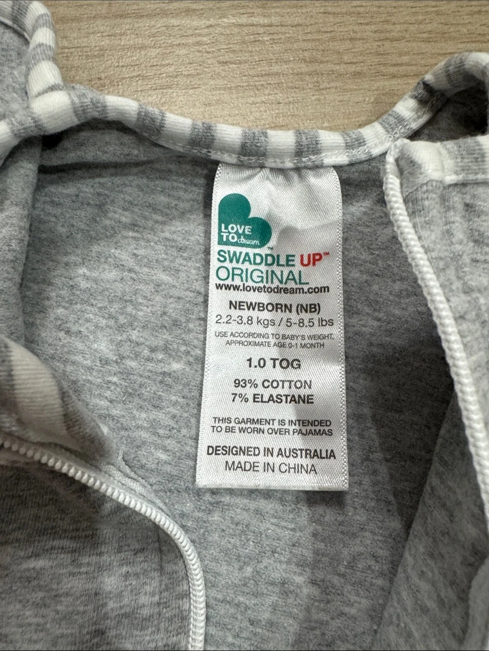 Love to Dream Grey Swaddle Up Original Newborn
